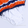 Peach Skin Stripe Quick Dry Swimming Shorts